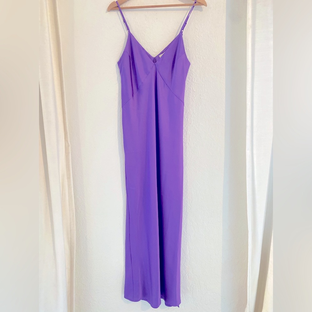 💜NWT A New Day Target 🎯 Purple Satin Dress